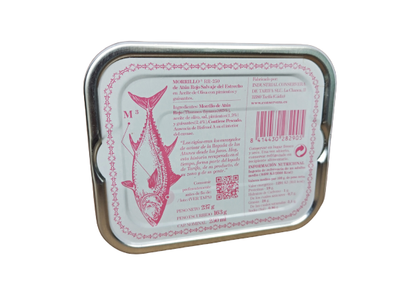 Morillo de atún rojo salvaje 237gr en aceite de oliva conservas gourmet