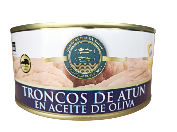 Troncos de atún en conservas en aceite de oliva 975gr
