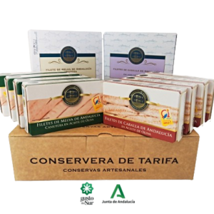 Conservas de pescado de Tarifa gourmet producto Gusto del Sur en aceite de oliva
